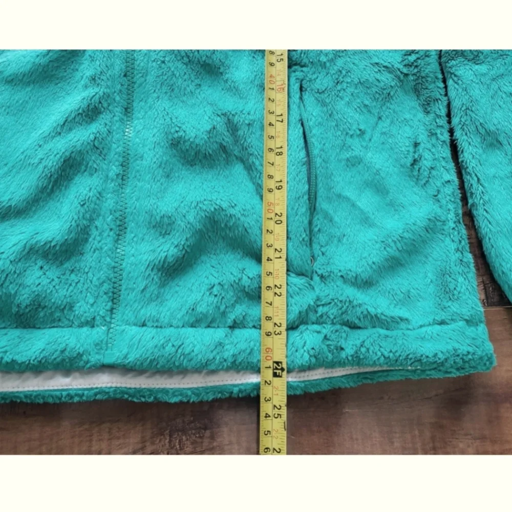THE NORTH FACE Osito 1 Fleece Full Zip Jacket OSCAR GREEN Women Sz Small - Picture 10 of 11